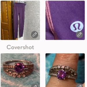 💜Lululemon stretch pants sz2+925 silver💜6.5 Crown👑💍